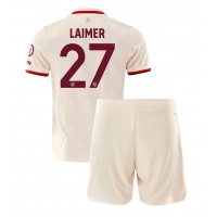 Camisa de Futebol Bayern Munich Konrad Laimer #27 Equipamento Alternativo Infantil 2024-25 Manga Curta (+ Calças curtas)